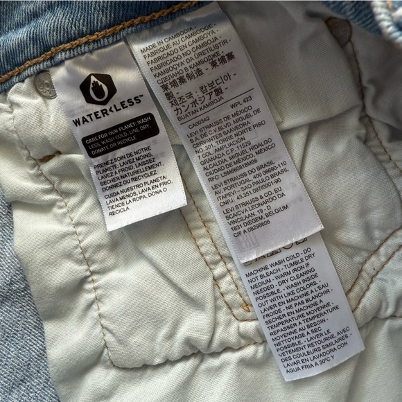 Levi's 501 High Rise 6” Jean Shorts Women’s Size 26 - Picture 11 of 14